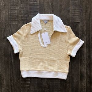 Petite Studio NYC Corinna Top in Light Yellow